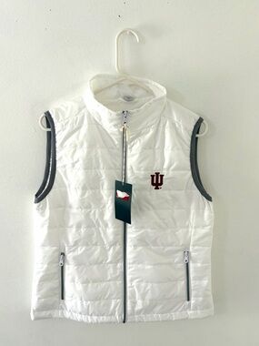 NWT Vantage IU Indiana Hoosiers Full Zip Performance Vest, Size: Medium